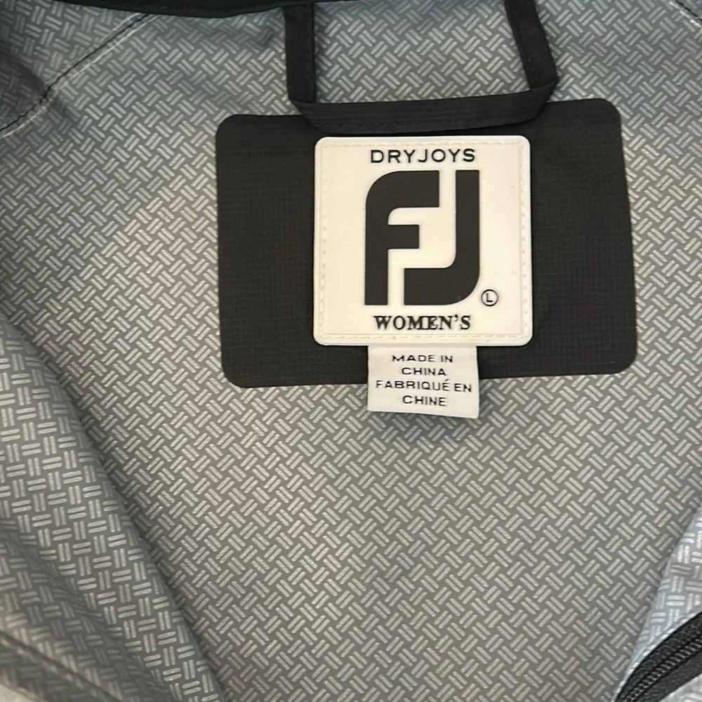 Footjoy Gray and Black Zip-Up Jacket - Picture 2 of 9